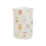 Ocean Home Textile 36x48 cm Çocuk Odası Ağzı Büzgülü Sevimli Hayvanlar Oyuncak Sepeti