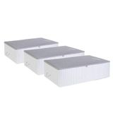 Ocean Home Textile 3'lü Boy Gri Renk Stuff & Things Baza Altı Hurç Set