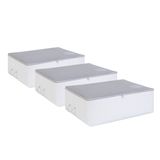 Ocean Home Textile 3lü Büyük Boy Gri Renk Stuff & Things Baza Altı Hurç Set