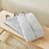 Ocean Home Textile 3'lü Gri Balıksırtı Ayakkabı Düzenleyici Taşıma Çantası Seti 22 X 40 X 9 Cm