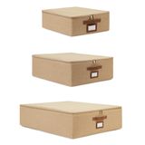 Ocean Home Textile 3'lü Jüt Destekli Hurç Set 31 x 38 x 12 + 45 x 55 x 18 + 55 x 70 x 18 cm
