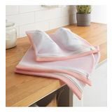 Ocean Home Textile 3'lü Pembe Renk Ayakkabı Yıkama Filesi Set