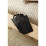Ocean Home Textile 3'lü Siyah Fileli Oxford Kumaş Ayakkabı Düzenleyici Organizer Dolap İçi Seyahat Taşıma Çantası Ayakkabı Hurcu 22x40x9