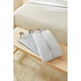 Ocean Home Textile 4 Adet Gri Balıksırtı Ayakkabı Düzenleyici Organizer Dolap İçi Seyahat Taşıma Çantası Ayakkabı Hurcu Set 22x40x9 cm