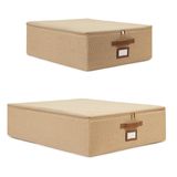 Ocean Home Textile 45x55x18 / 55x70x18 cm 2'li Jüt Destekli Hurç Set