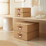 Ocean Home Textile 4'lü Jüt Destekli Hurç Set 2 Adet 31 X 38 X 12 + 45 X 55 X 18 Cm Bej