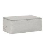 Ocean Home Textile 52x28x21 cm Orta Boy Gri Balıksırtı Hurç