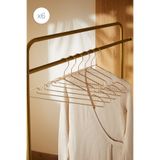 Ocean Home Textile 6 Adet Gold Metal Elbise Kıyafet Askısı, Giysi Askısı