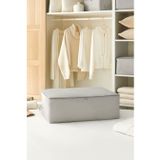 Ocean Home Textile 62x46x22 cm Büyük Boy Gri Balıksırtı Baza Altı Hurç