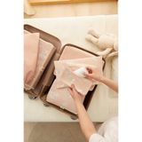 Ocean Home Textile 6'lı Deniz Kızı Desenli Valiz Düzenleyici Bavul Içi Organizer Set, Seyahat Hurcu