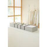 Ocean Home Textile 6'Lı Gri Çekmece İçi Dolap Çamaşır Düzenleyici Çocuk Odası Katlanır Saklama Kutusu Organizer Set