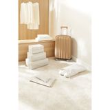 Ocean Home Textile 6'lı Gri Dama Yıkanabilir Pamuklu Valiz Düzenleyici Bavul İçi Organizer Set, Seyahat Hurcu