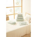 Ocean Home Textile 6'lı Mint Dama Yıkanabilir Pamuklu Valiz Düzenleyici Bavul İçi Organizer Set, Seyahat Hurcu