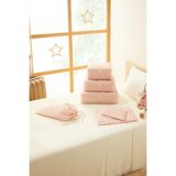 Ocean Home Textile 6'lı Pembe Dama Pamuklu Valiz Düzenleyici Bavul İçi Organizer Set, Seyahat Hurcu