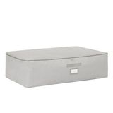 Ocean Home Textile 74x46x22 cm Mega Boy Gri Balıksırtı Baza Altı Hurç