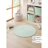 Ocean Home Textile 80 cm Yıkanabilir Mint Kırçıllı Pamuklu Halı Kilim