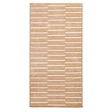 Ocean Home Textile 80x150 cm Bej Renk Çizgi Desenli Şönil Halı Kilim