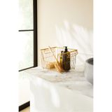 Ocean Home Textile Altın Renk Metal Sepet 33x27x20
