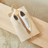 Ocean Home Textile Bej Balıksırtı Ayakkabı Düzenleyici Taşıma Çantası 22 X 40 X 9 Cm