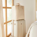 Ocean Home Textile Bej Balıksırtı Ayakkabı Taşıma Seyahat Çantası 36 x 41 x 20 cm