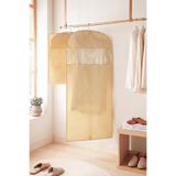 Ocean Home Textile Bej Balıksırtı Elbise Kılıfı Takım Elbise Kılıfı Kıyafet Taşıma Kılıfı Gamboç 60x135