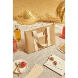 Ocean Home Textile Bej Jüt Soğuk Tutucu Çanta 43 x 35 x 13 cm Yalıtımlı Özellikler ile