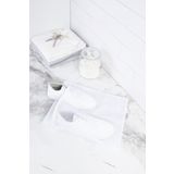 Ocean Home Textile Beyaz Fermuarlı Ayakkabı Çamaşır Yıkama Filesi Torbası 35x40