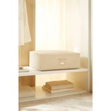 Ocean Home Textile Büyük Boy Bej Balıksırtı Baza Altı Yastık Yorgan Kazak Hurcu, Hurç 62x46x22 cm - Açık Bej - 62 x 46 x 22 cm - 1 Adet