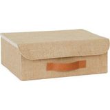 Ocean Home Textile Çekmece Içi Jüt Kapaklı Kutu 30 x 23 x 11 cm - Siyah - Plastik - Çok Renkli