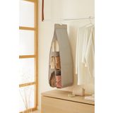 Ocean Home Textile Gri 6 Bölmeli Askılı Dolap Içi Çanta Düzenleyici Organizer 30x97