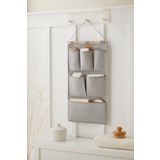 Ocean Home Textile Gri 6 Cepli Çok Amaçlı Askılı Duvar Tipi Dolap İçi Banyo Mutfak Düzenleyici Organizer 35x65