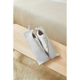 Ocean Home Textile Gri Balıksırtı Ayakkabı Düzenleyici Organizer Dolap İçi Seyahat Taşıma Çantası Ayakkabı Hurcu 22x40x9 cm