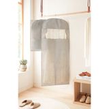 Ocean Home Textile Gri Balıksırtı Elbise Kılıfı Takım Elbise Kılıfı Kıyafet Taşıma Kılıfı Gamboç 60x135