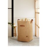 Ocean Home Textile Jüt Büzgülü Katlanır Kirli Çamaşır Dolap Içi Çocuk Odası Oyuncak Düzenleyici Saklama Sepeti 36x36x57