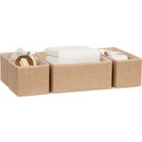 Ocean Home Textile Jüt Çekmece Içi Organizer Set - 41 Delft Blue