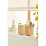 Ocean Home Textile Jüt Dolap İçi Çamaşır Çocuk Odası Oyuncak Düzenleyici Katlanır Saklama Sepeti Organizer 24x17x14 cm - 24 x 17 x 14 cm - Açık Bej