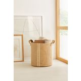 Ocean Home Textile Jüt Dolap İçi Çamaşır Çocuk Odası Oyuncak Düzenleyici Katlanır Saklama Sepeti Organizer 30x31