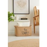 Ocean Home Textile Jüt Dolap İçi Çamaşır Çocuk Odası Oyuncak Düzenleyici Katlanır Saklama Sepeti Organizer 42x31x25