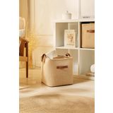 Ocean Home Textile Jüt Dolap İçi Çamaşır Oyuncak Düzenleyici Katlanır Saklama Sepeti Organizer 30x30x30