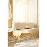 Ocean Home Textile Mega Boy Bej Balıksırtı Baza Altı Yastık Yorgan Kazak Hurcu, Hurç 74x46x22 cm - Açık Bej - 74 x 46 x 22 cm - 1 Adet
