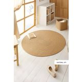 Ocean Home Textile Naturel Jüt Halı Kilim 120 Cm Çap