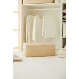 Ocean Home Textile Orta Boy Bej Balıksırtı Baza Altı Kazak Pike Battaniye Hurcu, Hurç 52x28x21 cm - Açık Bej - 52 x 28 x 21 cm - 1 Adet