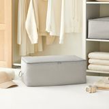 Ocean Home Textile Orta Boy Gri Balıksırtı Baza Altı Kazak Pike Battaniye Hurcu, Hurç 52x28x21 cm - 52 x 28 x 21 cm - 1 Adet