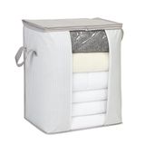 Ocean Home Textile Pvc Pencereli Gri Çizgili Stuff & Things Hurç 45 X 30 X 50 Cm