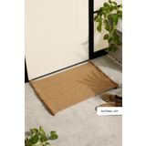 Ocean Home Textile Saçaklı Jüt Halat Çok Amaçlı Dekoratif İç Dış Kapı Önü Paspası 74x50