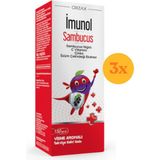 Ocean İmunol Sambucus Şurup 150 ml - 3 Adet (Toplam 450 ml) - Dezenfektan Hediyeli (%72 Alkol)