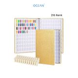 Ocean Kitap Kartela Kalıcı Oje Kitap Renk Kartelası & İç Tırnak Seti 216 Renk Kataloğu