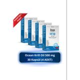 Ocean Krill Oil 500 mg 30 Kapsül 4 Adet