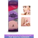 Ocean Makyaj Süngeri , Pudra Kapatıcı Ve Toz Ürün Uygulama Puf Sünger - Şeftali