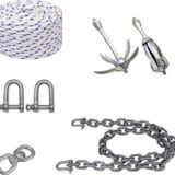 Ocean Marine Tekne ve Şişme Bot İçin Hazır Şemsiye Çapa ,Çıpa Seti 2,5 KG